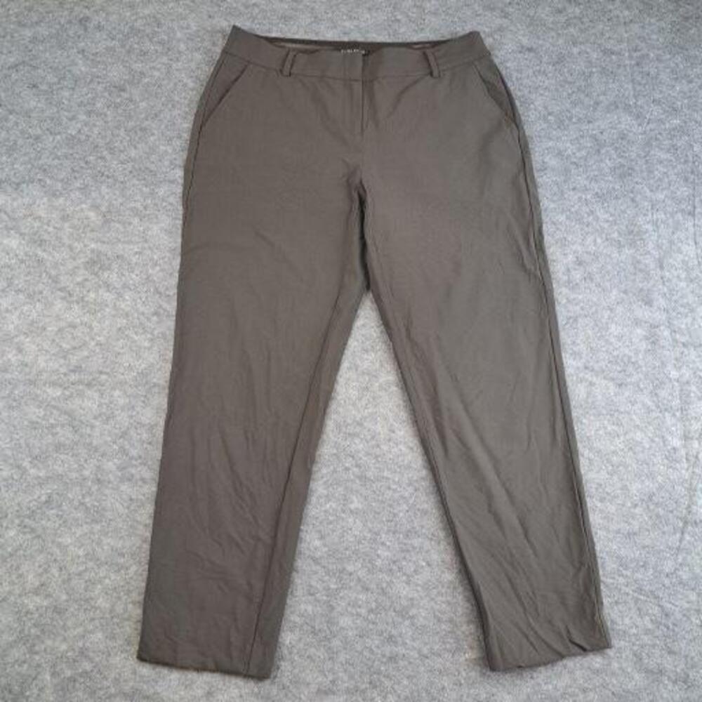 Eileen Fisher Pants Womens Small Wool Stretch Straight Ankle Career Trousers